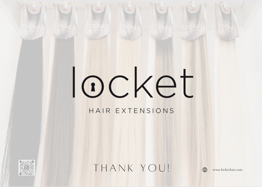 Locket Hair Extensions Aftercare Maintenance Card for Clients (downloadable) - Locket Hair
